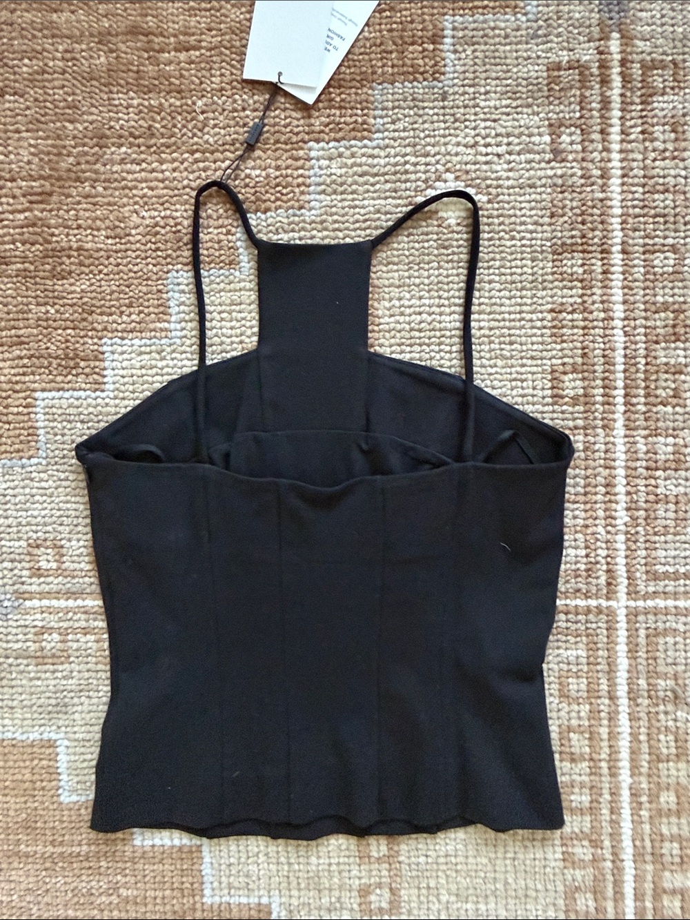 MARCELLA Bianca Black Halter-Neck Top - Picture 4 of 4